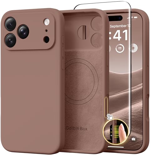 Image of GolbinBox Magnetic for iPhone 18 Pro Max Case /17 Pro Max Case, Brown