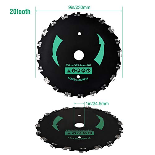 NJesBaa Chainsaw Tooth Brush Cutter Blade 9