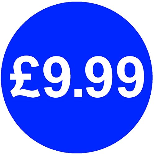 30mm Price Stickers Pack of 100 - Bright Blue - £9.99 — image 1