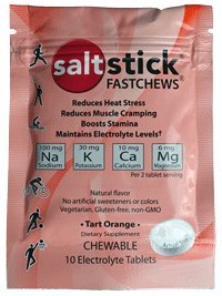Saltstick Fastchews® Resealable, Variety 4 Pack Of Tart Orange & Zesty Lemon-Lime #TOP17