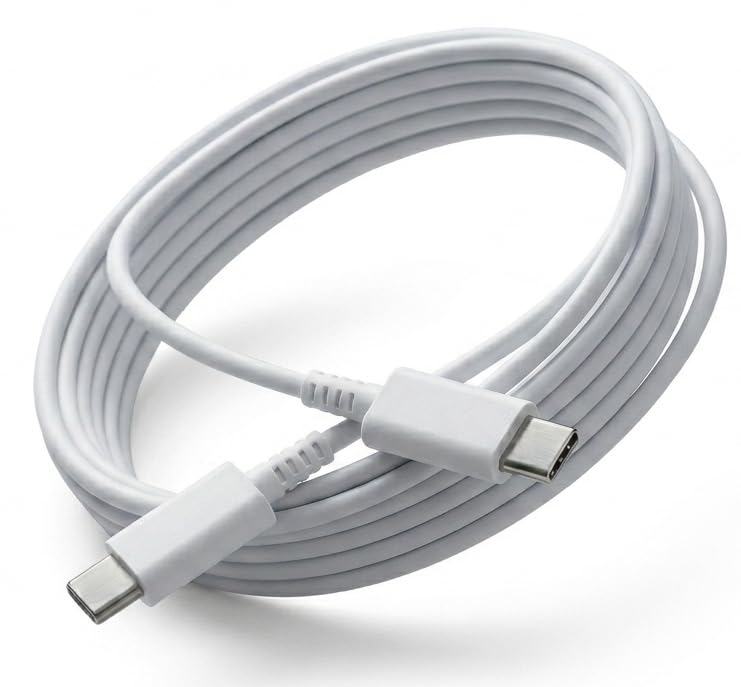 25W USB C to C Fast Charging Cable 3.3FT compatible with Samsung Galaxy S23 S22 S21 FE S20 A54 A34 A14 A15 M14 M34 F15 F14 Z Series – Original PD Rapid Charging (White)-image-32