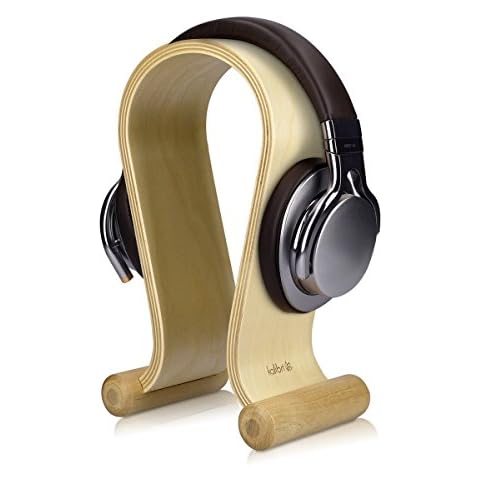 Soporte de Madera para Auriculares - Base Universal para Cascos Antideslizante Cover