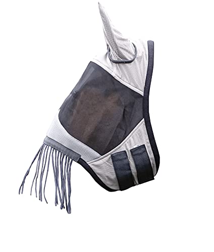HKM Fly protection mask - Fringes, gray - Image 2