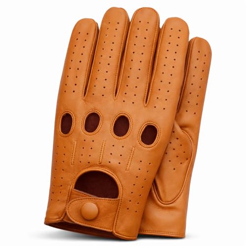 Riparo Perforated Leather Driving Gloves