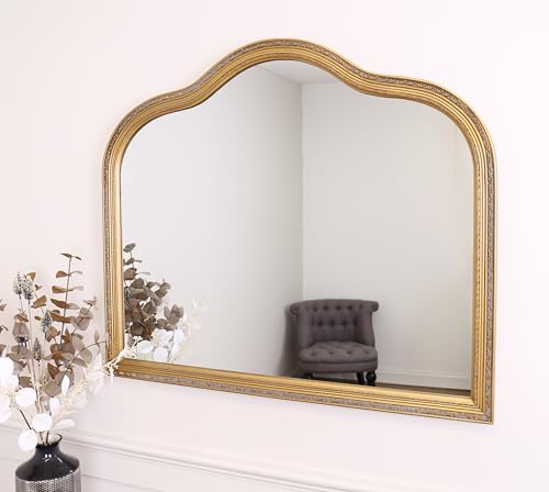 Miroir de cheminée Sofia 90 cm pour agrandir une pièce basse de plafond - 7