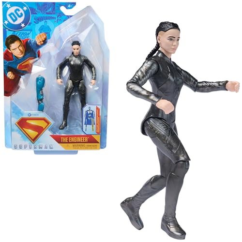 DC Comics, Superman, The Engineer, 6-Inch Action Figure, Authentic Superman Movie Styling, Super Heroes Kids Toys for Boys and Girls Ages 4 and Up