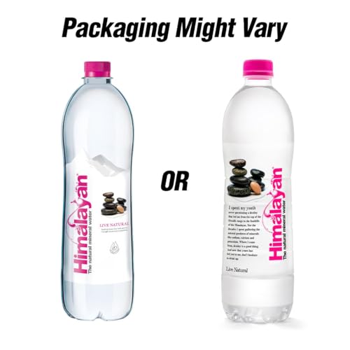 Image of Himalayan Natural Mineral Water, 1000 ml, Mildly Alkaline, Sourced from Himalayas, Untouched & Unprocessed, Balanced pH of 7-8