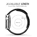MoKo Band Compatible with Apple Watch, Soft Silicone Replacement Sports Band Fit iWatch 42mm 2017 series 3/2 / 1, BLACK (Not fit 38mm Versions)