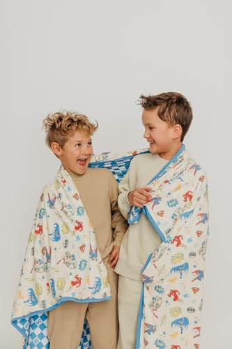 Image of Copper Pearl Jumbo 3-Layer Baby Blanket: Soft Baby Quilts for Boys and Girls | Breathable, Cozy, Toddler Blanket | Baby Quilt for Newborns | 60x72 Premium Material | Justice League