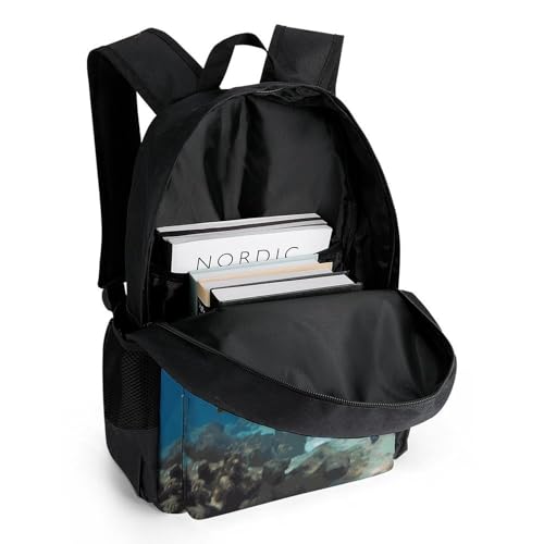 Mochila ligera para senderismo y viaje unisex con diseño geométrico miniatura 5