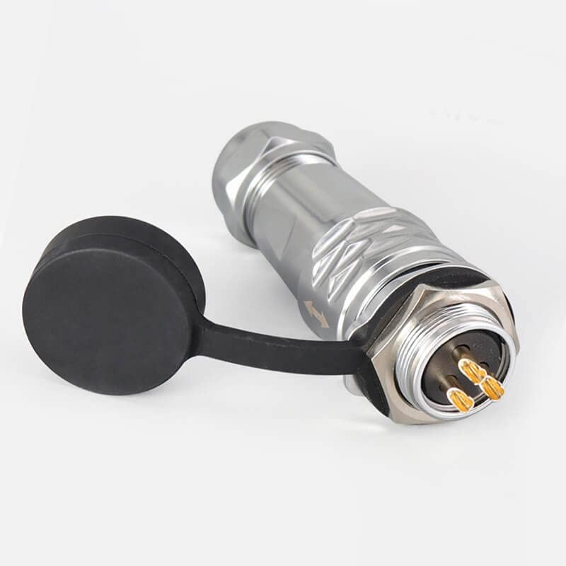 SF20 3 Pin Metal Aviation Industrial Docking Camera Cable Male Plug Female Socket Back-Mount Waterproof Circular Push-Pull Quick