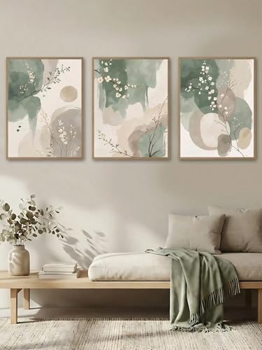 Aquarelles abstraites de feuilles pour insuffler la sérénité