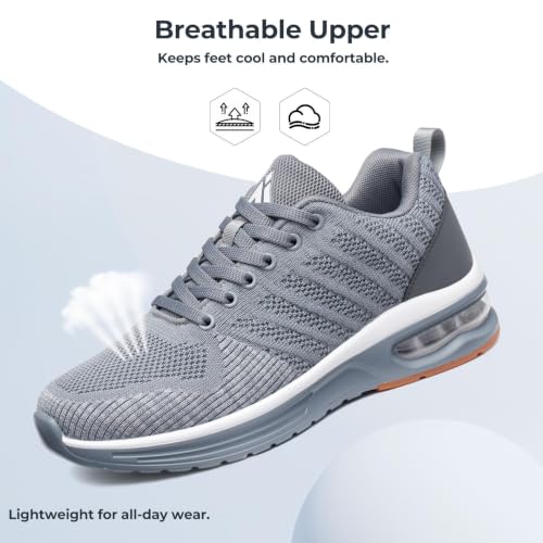 Image of Mishansha Running Shoes for Men Sneakers Air Cushion Walking Shoes Comfortable Tennis Shoes Breathable Trail Running Shoes US Men 7-15
