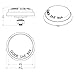 United Pacific C5606 Reflector With Red Lens For 1951-52 and 1956 Chevy Passenger Car