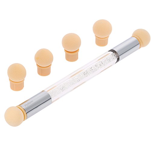 FlyItem® 1 Set Double-ended Nail Gradient Shading Pen with 4 Sponge Head Acrylic UV Gel Painting Nail Art Sponge Brush Nail Brush Manicure Makeup Cosmetic Tool FlyItem® 1 Set Double-ended Nail Gradient Shading Pen with 4 Sponge Head Acrylic UV Gel Painting Nail Art Sponge Brush Nail Brush Manicure Makeup Cosmetic Tool