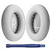 HATOFES Coussinets pour Casque Bose 700 avec Suppression du Bruit (NC700) - Coussinets de Rechange en Cuir synthétique Souple, Mousse à mémoire de Forme Luxueuse (1 Pair Grey Earpads)