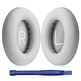 HATOFES Coussinets pour Casque Bose 700 avec Suppression du Bruit (NC700) - Coussinets de Rechange en Cuir synthétique Souple, Mousse à mémoire de Forme Luxueuse (1 Pair Grey Earpads)