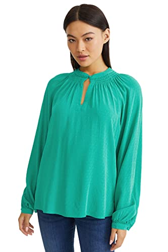 C&A Damen Bluse Unifarben grün 42