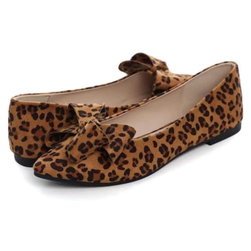 Image of Stunner Womens Flats Fashion Pointed Toe Bowknot Ballet Flats Cute Slip On Dress Flats Comfortable Party Wedding Flats2