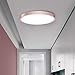 Produktbild LED Deckenleuchte, SUNJULY 30W LED Panel Deckenlampe Rund Kaltweiss 6000K Ultradünn Wasserdichtes Für Wohnzimmer Schlafzimmer Küche Badezimmer Treppenhaus, Gelb/Grün/Blau/Rosa/Schwarz/Weiß (Rosa)