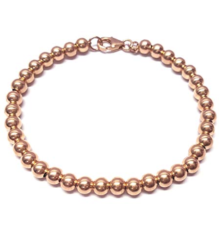 Bracciale donna sfere, in argento 925 rosa - Linea Italia gioielli Made in Italy