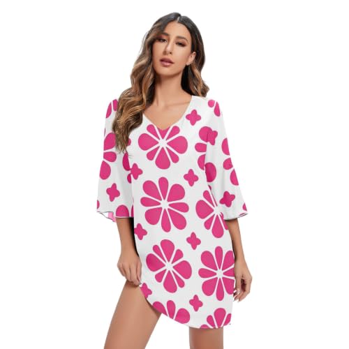 Robe trapèze en mousseline de soie magenta, la tenue idéale pour vos mariages