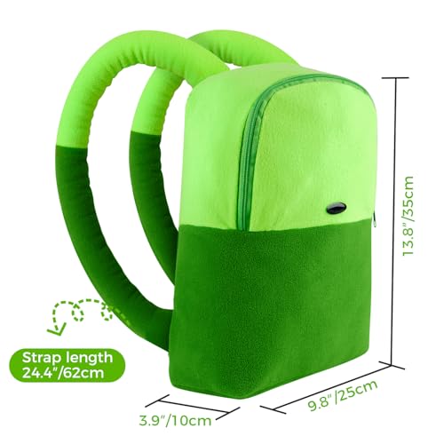Finn Backpack Costume for Adventure Time - Cosplay The human Finn - Green Halloween Backpack