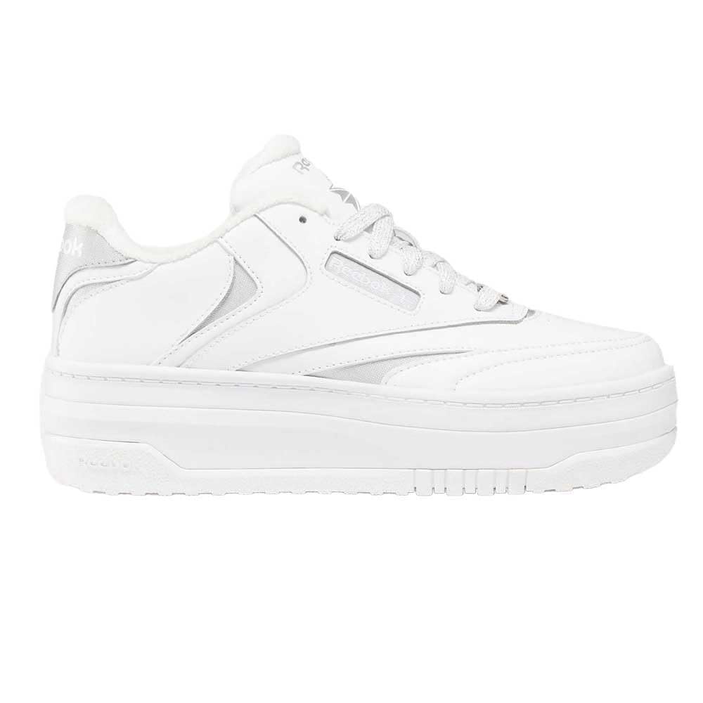 Reebok Female Junior Club C Extra FTWWHT/FTWWHT/DRKSIL 4.5