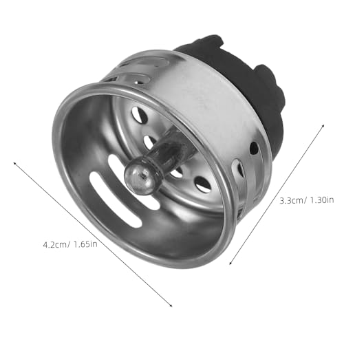 OSALADI 2 piezas colador de acero inoxidable para fregadero miniatura 2