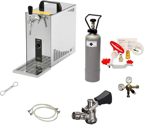 PYGMY 25 Beer Pump Machine Pro 1 Line, 35 Litres/h, Green Line, Cleaning Kit for Beer and Keg Pump (Type M)