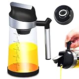 MIAO'ER Oil Dispenser Bottle for Kitchen, High Borosilicate Glass Cooking Oil Dispenser with Filter