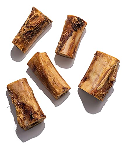Jack&Pup Beef Marrow Bones for Dogs, 3\" Long Lasting Dog Bones for Large and Small Dogs, Natural Beef Bone, Bone Marrow Dog Treats (6 Pack)