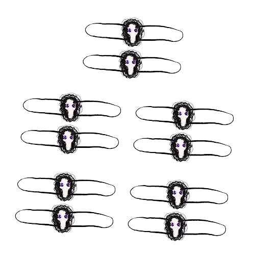 Amosfun 5 Pares Ciclope Do Baile Tapa-olho Mascarado Enfeite De Festa De Halloween Decoração De Hall