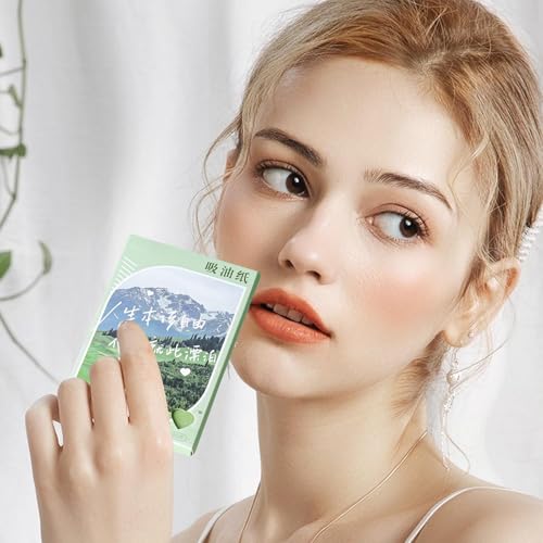 Folhas de absorção de óleo | absorvente de óleo | Folhas de borrão de óleo para rosto, papéis de lim