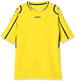 JAKO Kinder Volleyball Trikot Block, Citro/Schwarz, 164, 4197