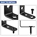 60Pcs 2” Black Corner Brace, 50MMx50MM Heave Duty Corner Brackets for Wood, 90 Degree Corner Braces Joint Right Angle Bracket for Shelves, Tables, Dressers, Chairs, Metal Iron l Shape Bracket