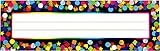 Desk Name Plate Confetti-Themed for School Classroom 36 Pcs