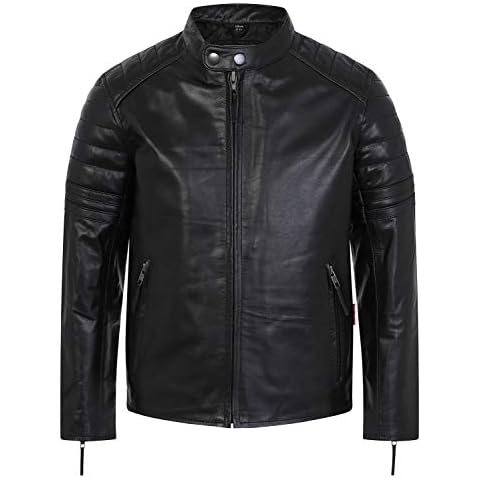 Skintan Boys Real Leather Biker Jacket - Recon Cover