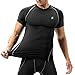 Roadbox Compression Shirts Men Cool Dry Short Sleeve T Shirts Athletic Workout Base Layer Shirts