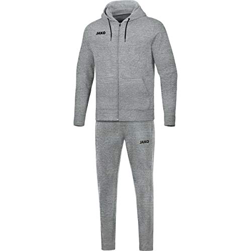 JAKO Women's Base with Hood Jogging Suit Light Grey Marl, 38, Mottled light grey