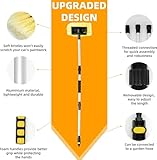 Aimisite Water Fed Window Cleaning Pole, 5FT Car Cleaning Brush with Long Handle Extendable Wash Brush Broom for RV Boot Trucks Vans roof clean - Image 5