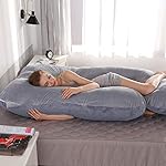 Victostar-Pregnancy-Pillow57-inches-U-Shaped-Maternity-Pillow-with-Removable-Cover-Full-Body-Pillow-Support-for-Back-Hips-Legs-Belly-Dark-Gray