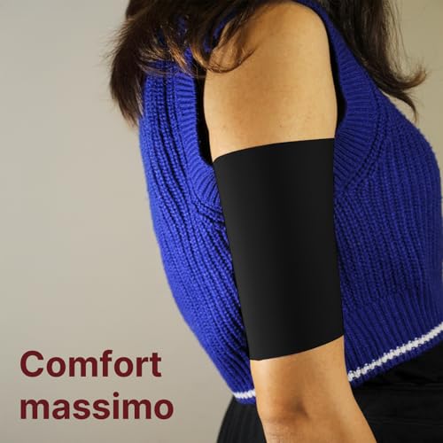 Bande de protection pour PICC noir taille XL pour protéger le cathéter de bras