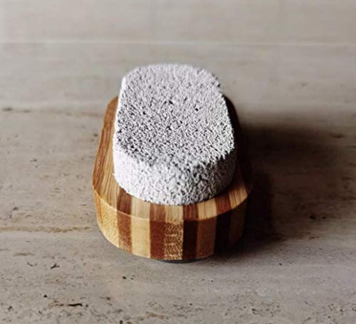 Stand 'N Scrub Standing Foot Pumice Stone with Suction Cups - No Bending Over - Foot Exfoliation, Dead Skin Remover, Callus & Corn Remover, Cracked Heels Care & Scrubber - Shower & Bath Pedicure