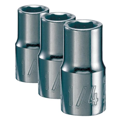Image of CRAFTSMAN Shallow Socket, SAE, 1 /4-Inch Drive, 1 /4-Inch, 6-Point (CMMT43493) (Pack of 3)