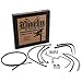 Burly Brand Black 18" Ape Hanger Cable/Brake Kit B30-1184