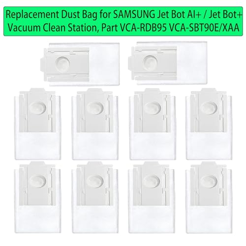 Image of 10 Pcs Replacement Dust Bags for SAMSUNG Jet Bot+ / Bot AI+ Vacuum Cleaner