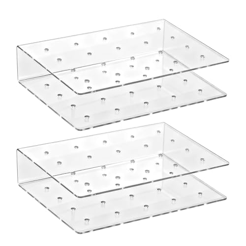 Soporte para Tartas, diseño premoldeado, 2 Piezas, Soporte de Secado de Mesa de Postre acrílico, Estante de exhibición de Dulces, Base Pulida Resistente, para Fiestas, Bodas, Baby Showers