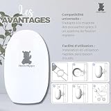 Hello Hippo - Automatyczna kołyska dziecięca z możliwością ładowania USB-C – pomoc w zasypianiu każdego wózka dziecięcego – 3-biegowa – cicha, kompaktowa, uniwersalne mocowanie, nomadyczne