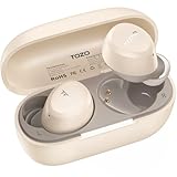 TOZO A1 イヤホン bluetooth ワイヤレスイヤホン 中低音域 暖色系音質 小型 軽量 快適 マイク内蔵 AI 通話時ノイズリダクション カスタムEQ アプリ対応 防水防汗 最大約32時間の連続再生 ぶるーとゅーす イヤフォン USB-C充電 カナル型 スポーツ/通勤/通学/WEB会議（カーキ